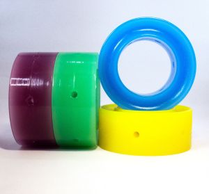 RES 2.5" SPRING RUBBER 1" TALL