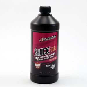 MAXIMA SHOCK OIL, LIGHT/CLEAR, 1QT