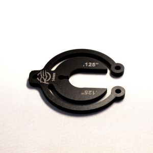 PACKER, ALUMINUM, 14mm, .125", BLACK, 5PK