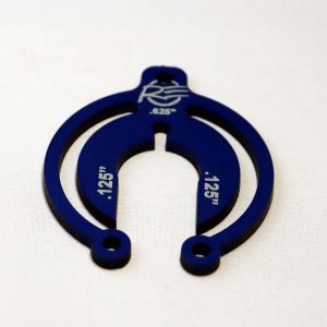 PACKER, ALUMINUM, .625", .125", BLUE, 5PK