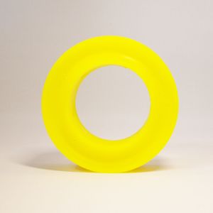 RES 2.5" SPRING RUBBER 1" Yellow