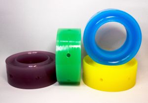 RES 2.5" SPRING RUBBER 3/4" TALL