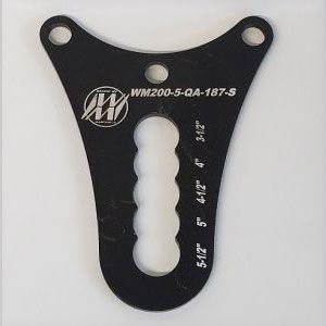 STRAIGHT SLOT DOUBLE SHEAR  3/16" PLATE - WM-200-5-QA-187-S